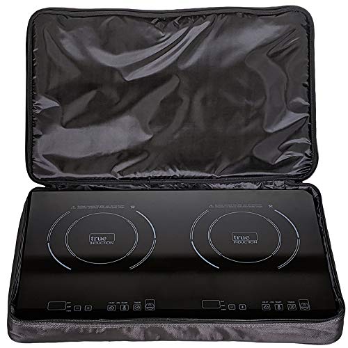 True Induction Portable Double Burner Induction Cooktop w/FREE CARRYING BAG AND MATS