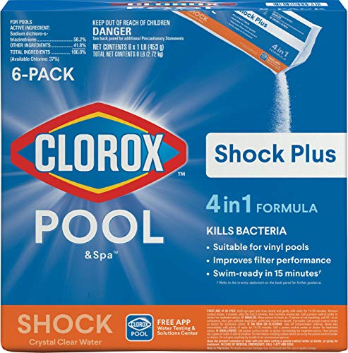 Clorox Pool&Spa 32306CLX Plus Swimming Pool Granular Shock, 6 lbs, White