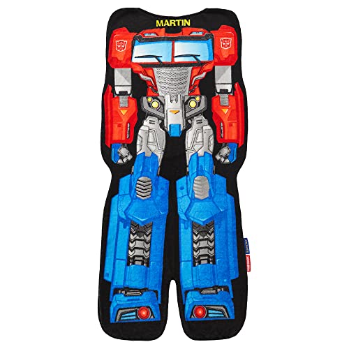 Blankie Tails | Personalized Optimus Prime Transformer Blanket, Double Sided Soft Minky Fleece, Machine Washable Wearable Blanket - 56'' H x 22'' (Kids Ages 5-12)