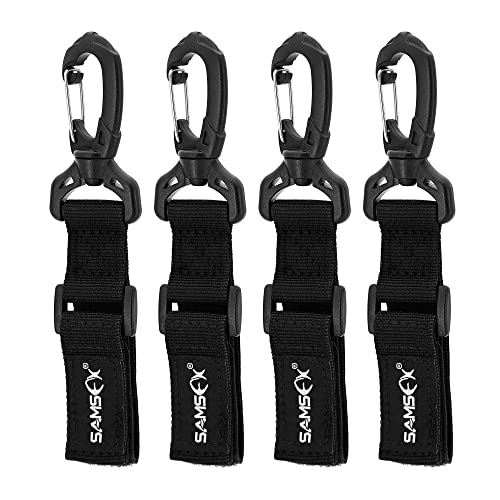 SAMSFX Adjustable Kayak Paddle Holder, Paddle Board Accessories, Inflatable Boat Paddle Storage, Paddle Clips 4PCS in Pack