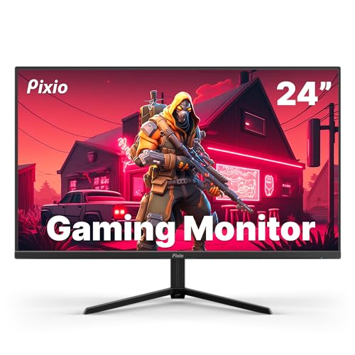 Pixio PX248 Prime 24 inch IPS FHD 1920 x 1080 144Hz Refresh Rate 1ms MPRT Response Time AMD Radeon Freesync Premium Esports LCD Gaming Monitor