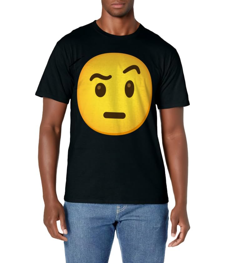 Emoticon Face with Raised Eyebrow Gift T-Shirt
