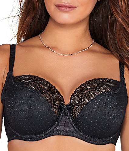 Panache Women's Plus Size Hettie Stretch Top Balconnet Bra, Black, 28H