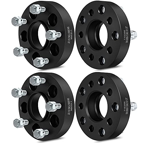 ECCPP 4X 1.25 inch 5 lug Wheel Adapters Hubcentric 5x4.5 to 5x5 Wheel Spacer Adapter Fits for Wrangler JK RIMS on A TJ OR YJ 2002-2013 for Liberty wheel adapters