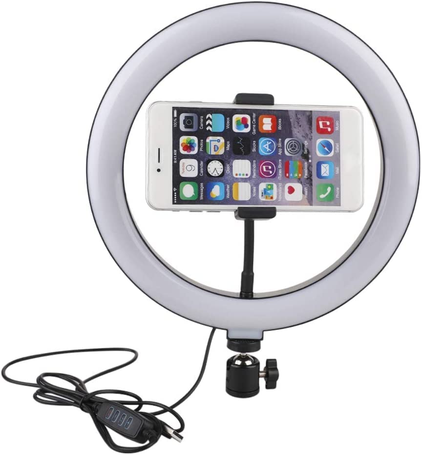 mrliance 26cm Ring Light, 10 Inch Fill Light Beauty Light, Live Stream Makeup Dimmable Led Camera Beauty Ring Light, YouTube Tiktok/Photography Compatible