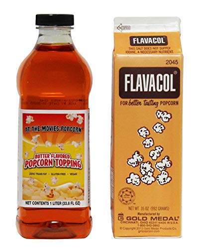 Flavacol Popcorn Seasoning & Buttery Flavor Popcorn Topping Combo