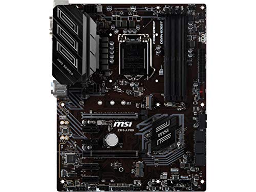 MSI Z390-A PRO LGA1151 (Intel 8th and 9th Gen) M.2 USB 3.1 Gen 2 DDR4 HDMI DP CFX Dual Gigabit LAN ATX Z390 Gaming Motherboard