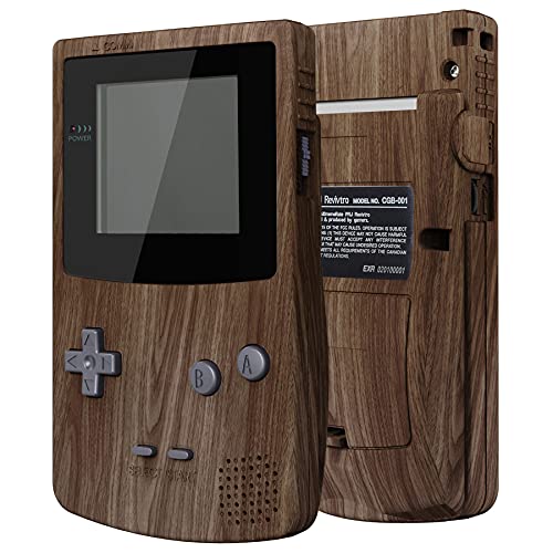 IPS Ready Upgraded eXtremeRate Wood Grain Replacement Shell Full Housing Cover w/Buttons for Gameboy Color – Fit for GBC OSD IPS & Regular IPS & Standard LCD – Console & IPS Screen NOT Included