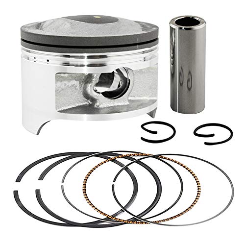 Road Passion Engine Piston and Rings Set for Suzuki DR200 42A 1986-1991 Suzuki SP200 1986-1988 DF200 1986-2000 DR200SE 1996-2013 DR200 DR200S 2015-2017 RV200 VanVan 2017 (Oversize +50 66.5mm;1 Set)