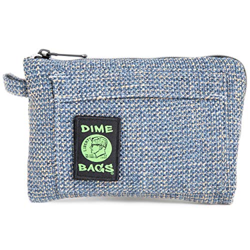DIME BAGS Padded Pouch with Soft Padded Interior | Protective Pouch for Glass with Removable Poly Bag (8 Inch, Sky)