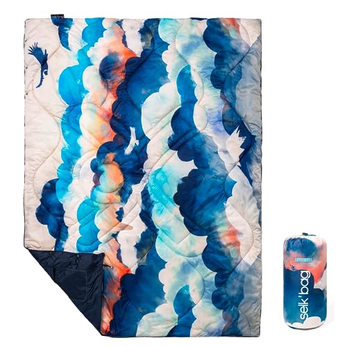 Selk'bag Blanket | PFA Free Outdoor Camping Blanket for Travel, Beach, Picnic, Outdoor, Stadium, Hiking & Festival Concerts | 50' x 70' (Dulces Sueños - Sweet Dreams)