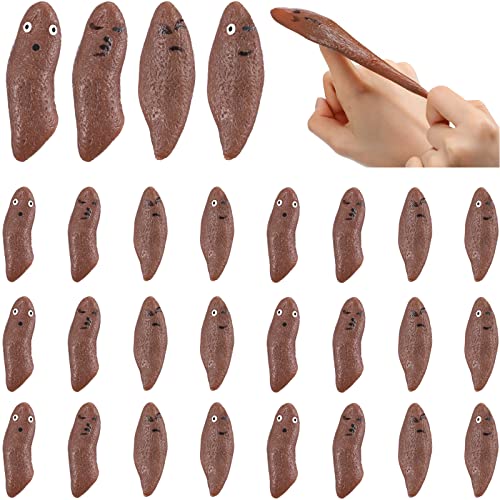Jerify 24 Pieces Finger Slingshot Toys Fake Toy Ornament Slingshot Gag Toys Fingers Stretchy Funny Rubber Good for Flying Games and Party Favors