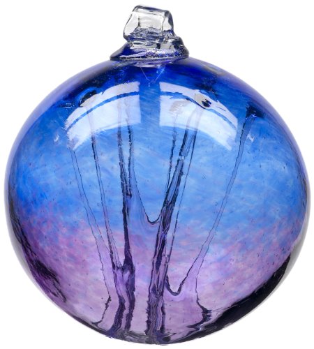 Kitras Witch Ball, Cobalt/Amethyst