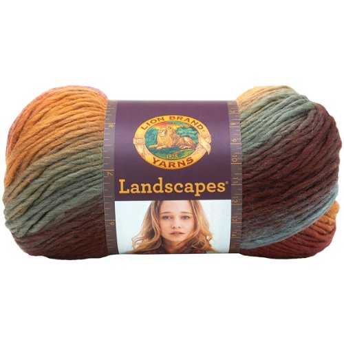 Lion Brand Yarn Landscapes Yarn, Multicolor Yarn for Knitting, Crocheting Yarn, Desert Spring, 441 Foot (Pack of 1)