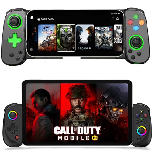 arVin Wireless Gaming Controller for Android, iOS with Phone CASE Support, Wireless Gamepad for iPhone/iPad/Samsung/Tablet/Switch/PS4/PC - Play Xbox Cloud Gaming/PS Remote Play/Steam Link/GeForce Now