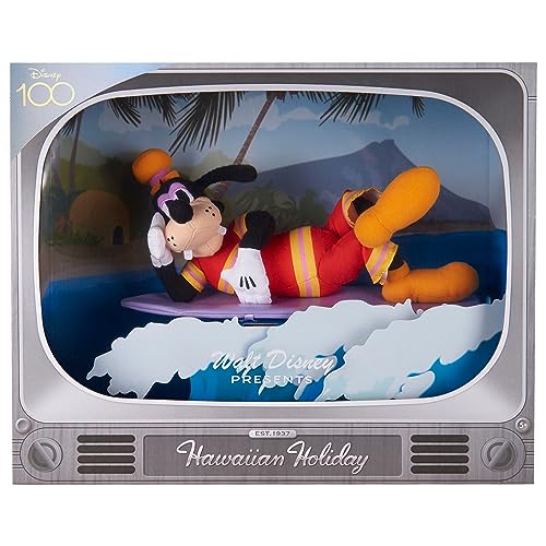 Disney100 Years of Wonder Walt Disney Presents “Hawaiian Holiday” Goofy Collectible Plush Stuffed Animal, Officially Licensed Kids Toys for Ages 5 Up, Amazon Exclusive