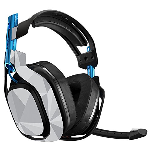 MightySkins Skin Compatible with Astro A50 3rd Generation Gaming Headset - Gray Polygon Protective, Durable, and Unique Vinyl Decal wrap Cover Easy to Apply, Remove, and Change Styles Made in The USA