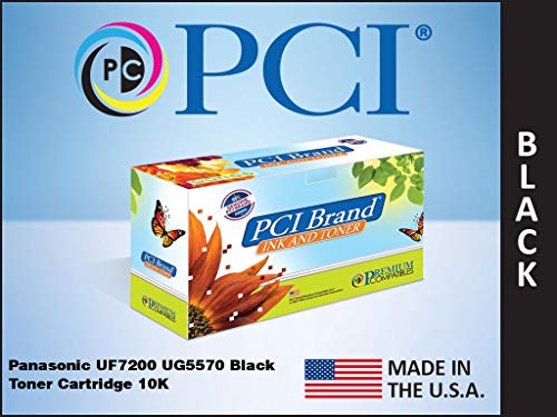 PREMIUM COMPATIBLES INC. PCI Brand Remanufactured Toner Cartridge Replacement for Panasonic UG-5570 UF7200 Black Toner Cartridge 10K Yield