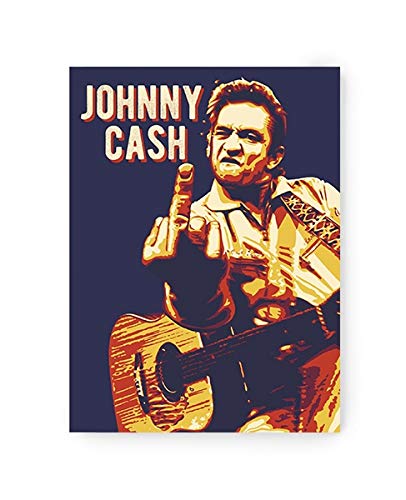 Cash Giving The Finger Sticker (3 diff-Sizes) Johnny Decal Vinyl Classic Rock Country Music Stickers (3 inch)