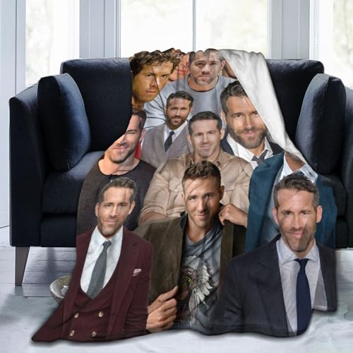 Ryan R-eynolds Blankets Multiple Sizes Blanket 50' x40” Increase Ultra-Soft Micro Fleece Blanket Warm Cozy Plush Bed Blanket Lightweight Sofa Throw Blanket All Season Use