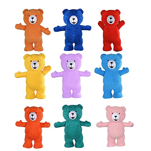 Inflatable Plush Bear Customized Halloween Blow up Jumpsuit for Wedding Marketing Activities Cosplay Parties Mascot Costume (Customized Color)