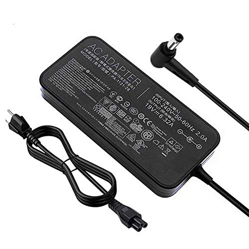 19V 6.32A 120w Laptop Charger ADP-120RH B,PA-1121-28,ADP-120ZB BB for ASUS ROG GL502 Q550LF N550JV F554LA GL551JM GL551JW GL771JM R500VJ R510CA X750JB N550JX X550JK G50 G51J Series Laptops