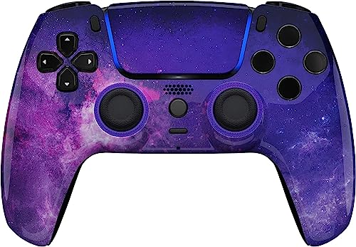 Custom Wireless Controller Compatible with PS5 - Multiple Designs Available (PS5 Galaxy)