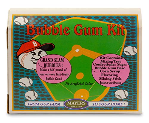 Make Your Own Bubble Gum Kit | Create a Half Pound or 50 Pieces of Your Own Tutti Fruity Flavored Gum within Hours | Contains Mixing Tray, Ingredients, Mixing Stick and Complete Instructions