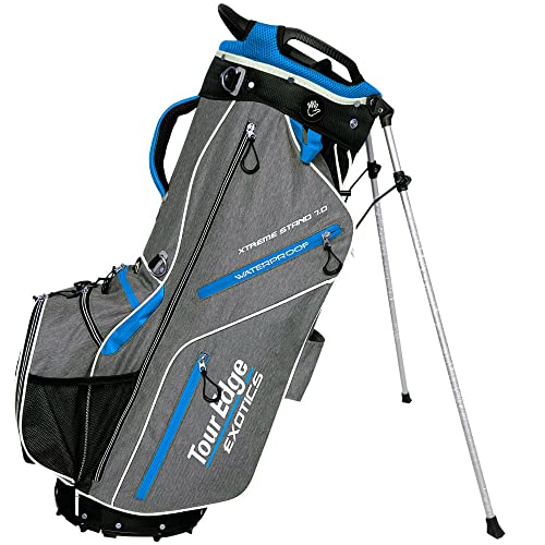 Tour Edge Exotics Xtreme Stand 7.0 Bag-Heath-Blue-White, One Size, UBAE7SB07