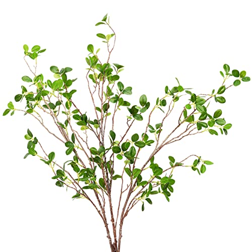 SzJias Faux Stems Artificial Branches for Vase Faux Greenery Plant Stems for Fake Tree Branches (3 Branches, 43.3 inch/Branches)
