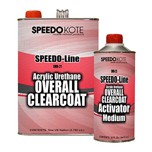 Speedokote Automotive High Gloss Clear Coat Urethane, SMR-21/25 4:1 Gallon Clearcoat Kit. For California, Delaware, or Maryland, order SS-132.