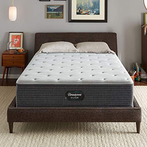 Beautyrest Silver BRS900 12.25” Plush Queen Mattress, Cooling Technology, Supportive, CertiPUR-US, 100-Night Sleep Trial, 10-Year Limited Warranty , White