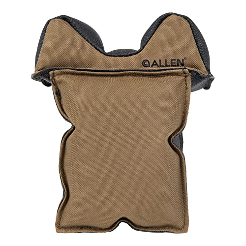 Allen Company X-Focus Shooting Rest with Weighted Bags - Window and Fence Rail Gun Platform for Rifles - Filled with Inert Poly-Beads - Hunting Accessories - 6' x 3.5',Brown