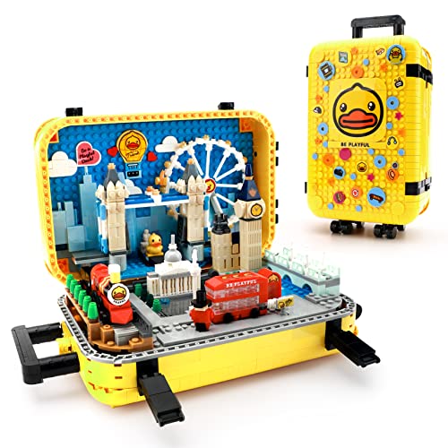 DOLBLOCK Architecture Micro Building Blocks Set Creative DIY Toys Gifts for Adults Kids Age of 6+ Mini Bricks Modle Britain's Landmarks Famous Places in Miniature