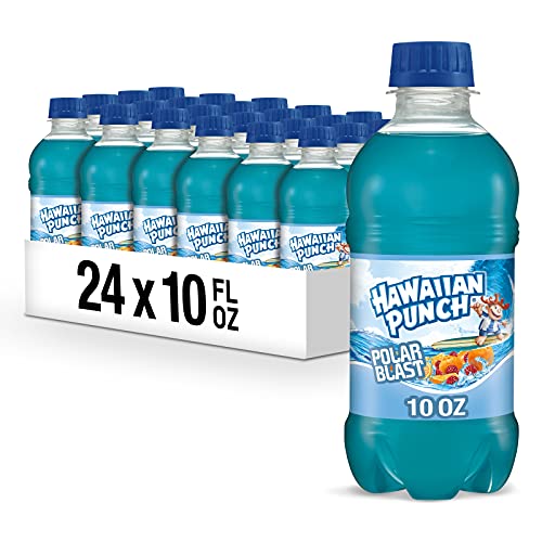 Hawaiian Punch Polar Blast Juice Drink, 10 fl oz bottles, 24 Count (4 Packs of 6)