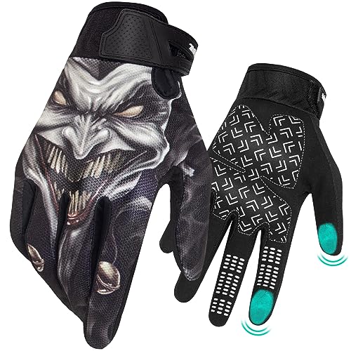 RIGWARL Motorcycle Gloves for Men and Women Touchscreen, Breathable Joker Dirt Bike Glove Non-Slip, Designed Riding Gloves Motorcycle Mens Full Finger for Hiking Hunting HWK ATV MTB MX Gloves