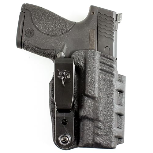 DeSantis Slim-Tuk Gun Holster, Inside The Waistband Holster, Tuck-Able 360 C-Clip, Fits S&W M&P SHIELD 9/40, 9 SHIELD PLUS W/ OR W/OUT RED DOT, Ambidextrous, Black
