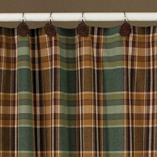 Park Designs Wood River Shower Curtain, 72 by 72'