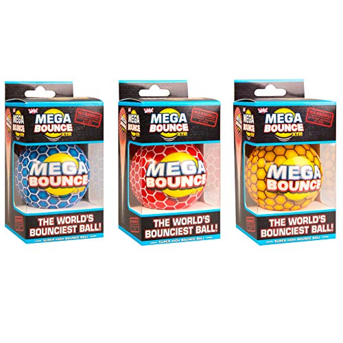 Wicked Mega Bounce XTR - The World's Bounciest Ball - 7cm - Bounces Up to 30FT - 1 Ball Included