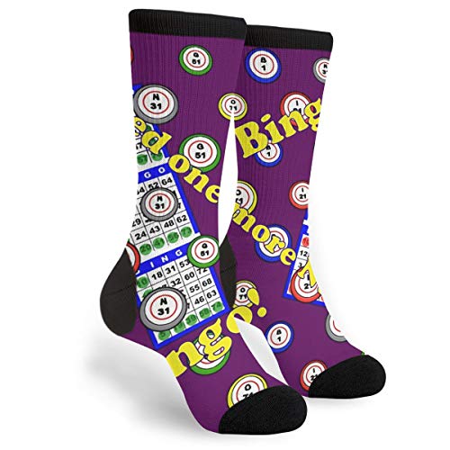 YISHOW Bingo Number Unisex Novelty Crew Socks Fun Crazy Dress Socks Gift