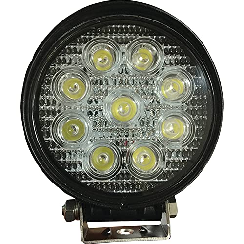 TIGERLIGHTS Tiger Lights TL100R LED Round Spot Beam 12V, 2.2 Amps, 27 Wattage, 4 1/4 Diameter, 1400 Lumens, Spot Off-Road Light