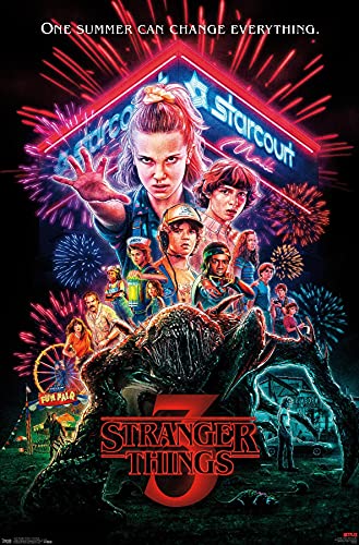 Trends International Netflix Stranger Things: Season 3 - One Sheet Wall Poster, 22.375' x 34', Unframed Version