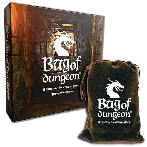 Bag of Dungeon 1 - Dare You Enter The Dragon's LAIR? - A Family Fantasy Adventure Board Game for 1-4 Players Ages 7 and up