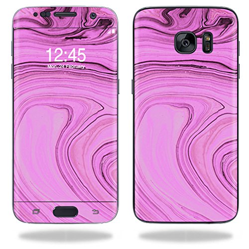 MightySkins Skin Compatible with Samsung Galaxy S7 Edge wrap Cover Sticker Skins Pink Thai Marble