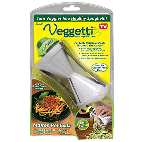 Veggetti Spiral Vegetable Slicer, Makes Veggie Pasta, Yellow
