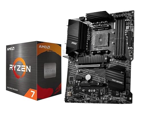 INLAND Micro Center AMD Ryzen 7 5700X 8-Core 16-Thread Unlocked Desktop Processor Bundle with MSI B550-A PRO ProSeries Motherboard (AMD AM4, DDR4, PCIe 4.0, SATA 6Gb/s, M.2, USB 3.2 Gen 2 ATX)