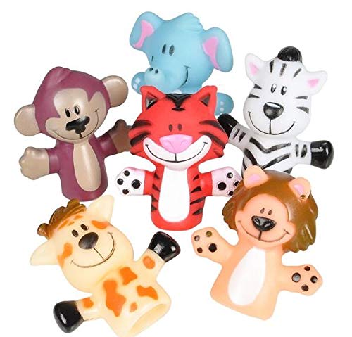 2' Zoo Animal Finger Puppets