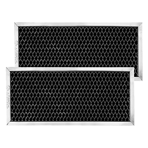 GE JX81H, WB02X10956, WB02X11544, WB2X10956 Microwave Recirculating Charcoal Filter Compatible with GE (2-Pack)