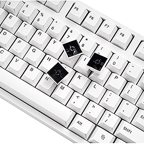 Bow Keycaps, 139 White Keys PBT Cherry Profile Double Shot for filco Cherry Ducky iKBC Mechanical Gaming Keyboard (White)