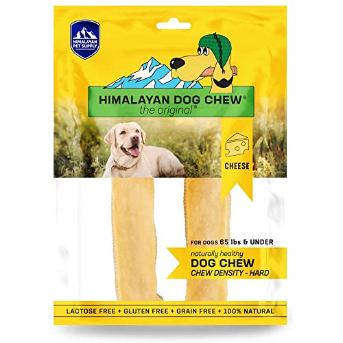 Himalayan Dog Chew Original Yak Cheese Dog Chews, 100% Natural, Long Lasting, Gluten Free, Healthy & Safe Dog Treats, Lactose & Grain Free, Protein Rich, Mixed Sizes, Dogs 65 Lbs & Smaller
